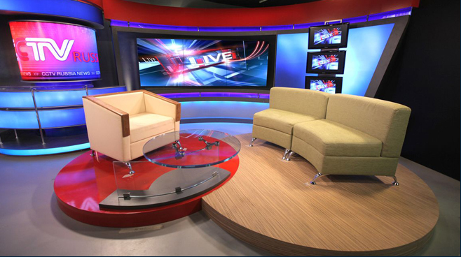 CCTV Russia - Moscow, Russia - Talk Shows Set Design - 1