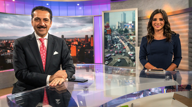 TV Azteca - Mexico City, Mexico - News Sets Set Design - 13