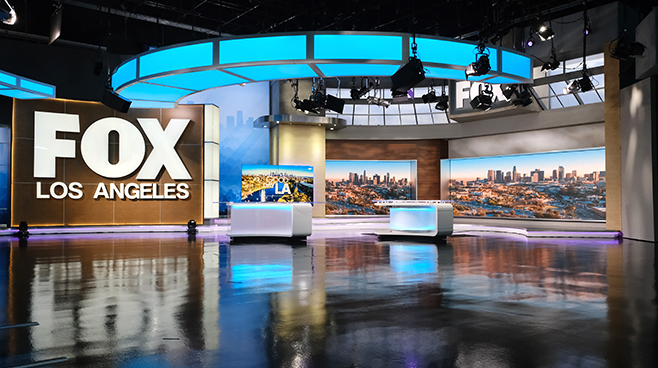 KTTV Fox 11 - Los Angeles, CA - News Sets Set Design - 1