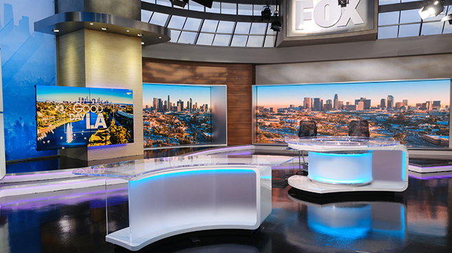 KTTV Fox 11 - Los Angeles, CA - News Sets Set Design - 4