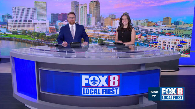 WVUE - New Orleans, LA - News Sets Set Design - 1
