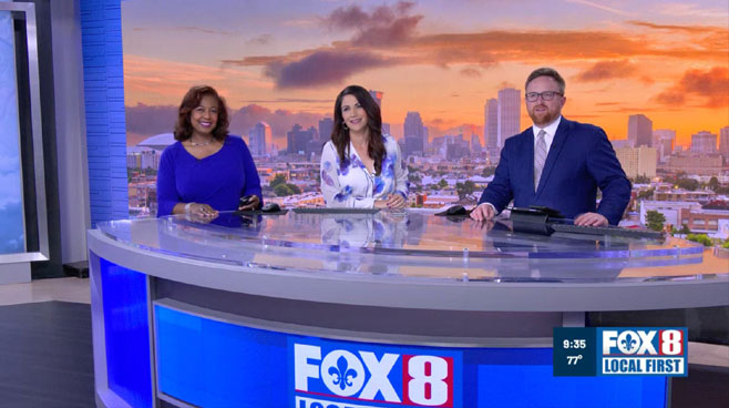 WVUE - New Orleans, LA - News Sets Set Design - 2