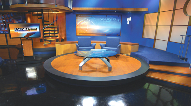 WINK - Fort Myers - News Sets Set Design - 3