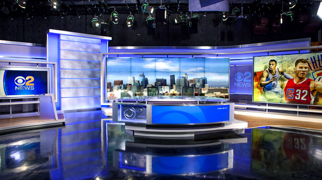 KCBS - Los Angeles, CA   - News Sets Set Design - 1